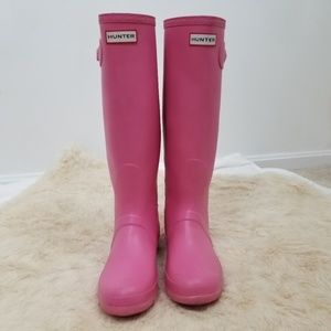 Original Tall Hunter Rain Boots Buckle Size 8M 9F